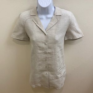 Lafayette Linen Button Down Shirt  S